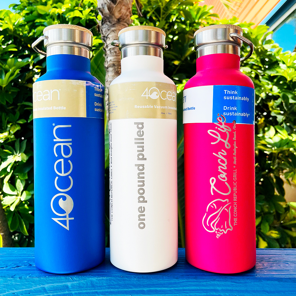 4ocean 12-Pack Reusable Bottles - Light Blue